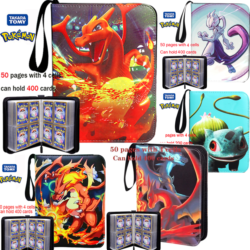 Kids Zipper Toys - @# Pokemone Card Album PU Zipper