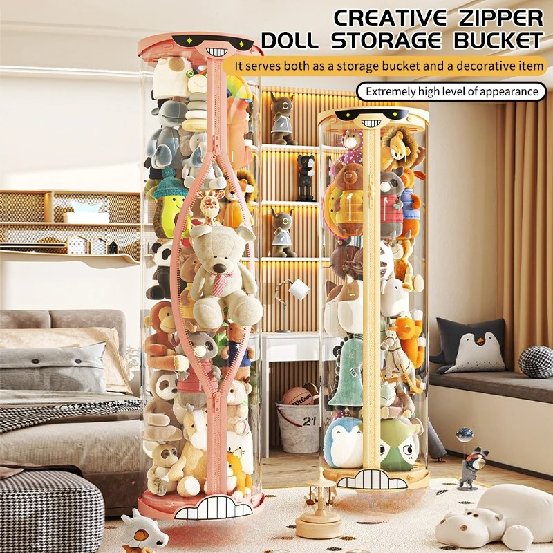 Cartoon Doll Storage Box Plush - đánh giá và giá Kids Zipper Toys