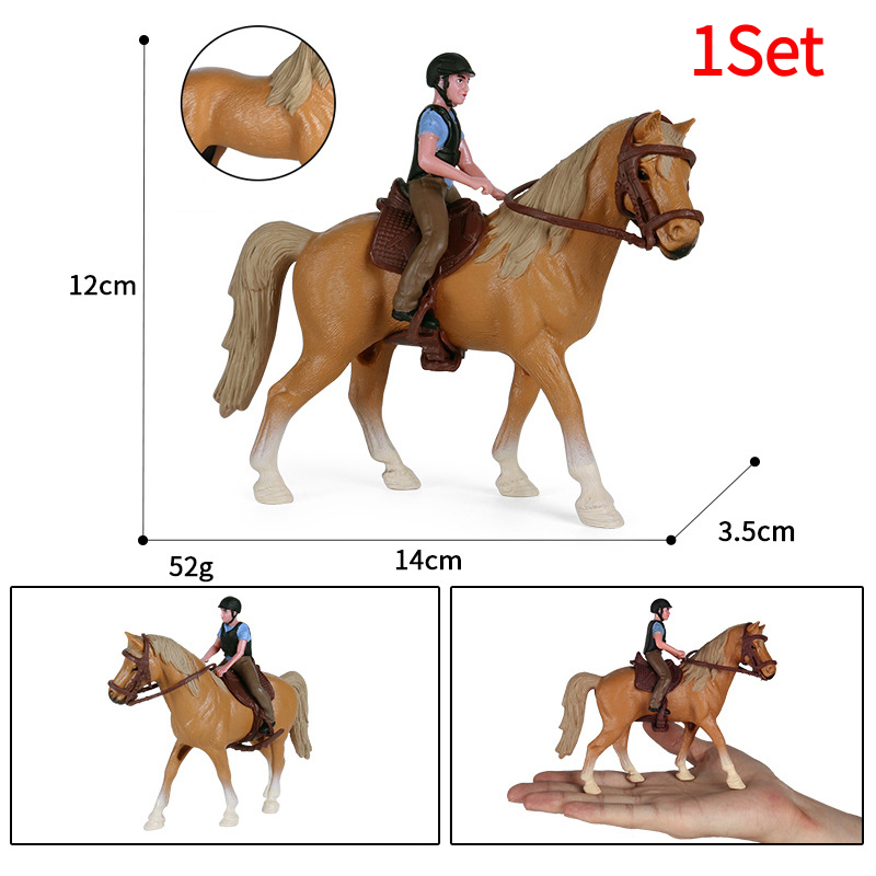 1Set Simulation Animals Horse  - đánh giá và giá Kids Toys Horse