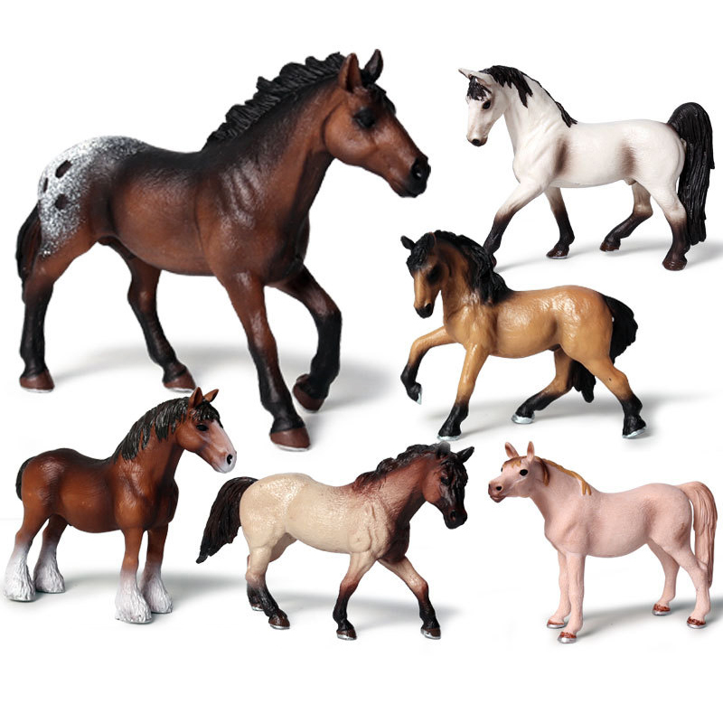 1Set Simulation Animals Horse  - đánh giá và giá Kids Toys Horse