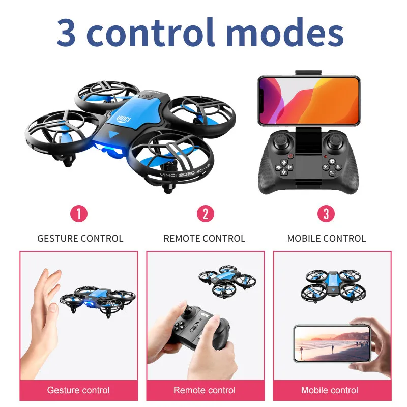 V8 New Mini Drone 4k professio - đánh giá và giá Kids Toys Helicopter