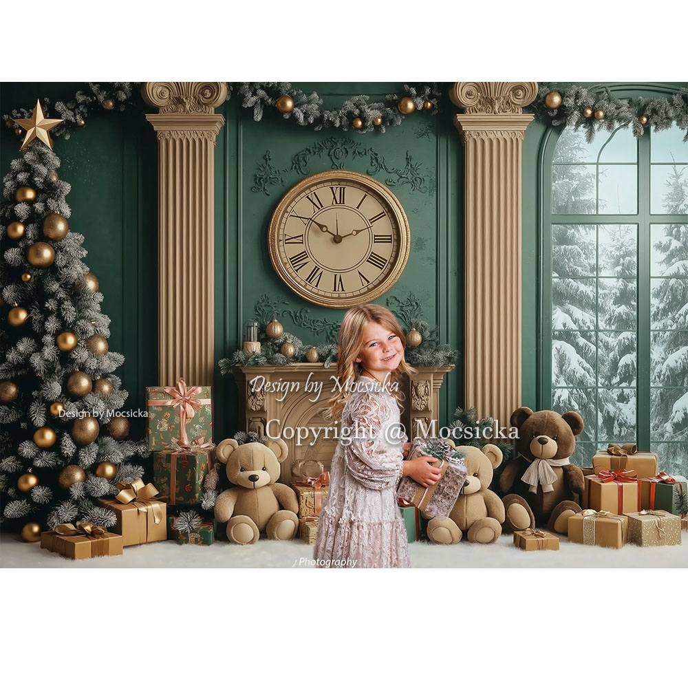 Mocsicka Vintage Green Christm - đánh giá và giá Toys Background For Kids