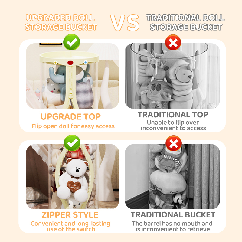Doll Storage Box Plush Toys Bu - đánh giá và giá Kids Zipper Toys