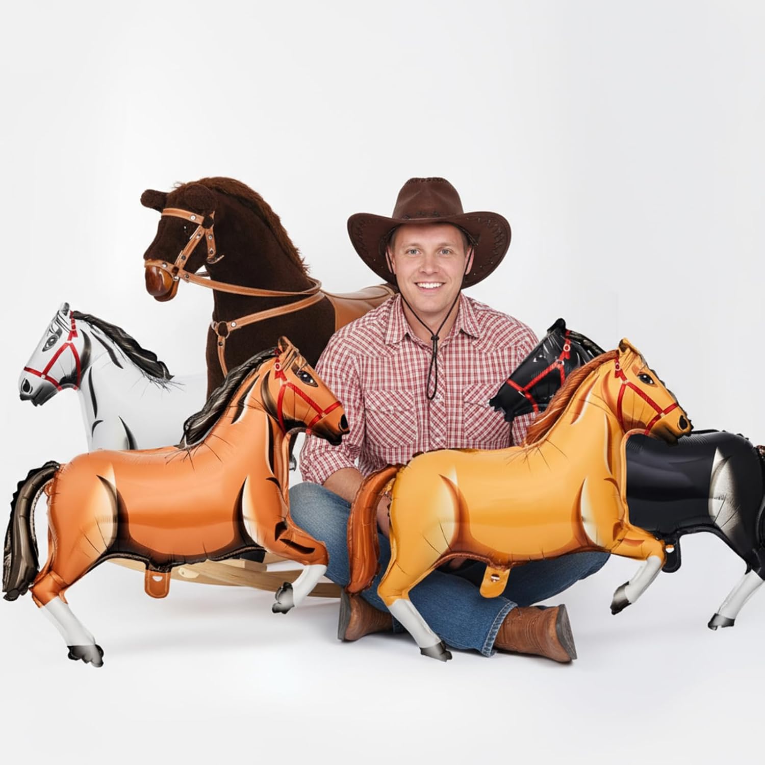 Horse Foil Balloon Western Cow - đánh giá và giá Kids Toys Horse