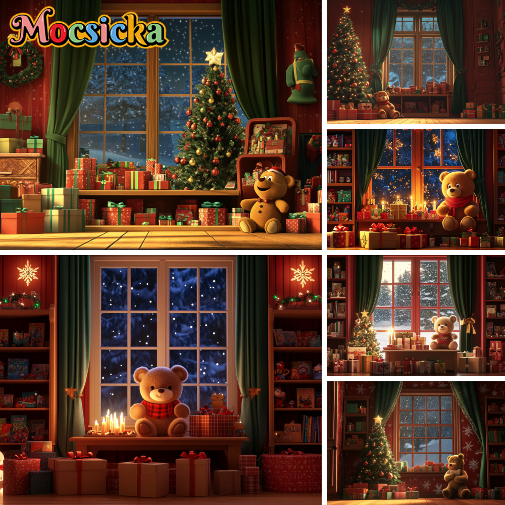 Winter Christmas Toy Store Pho - đánh giá và giá Toys Background For Kids