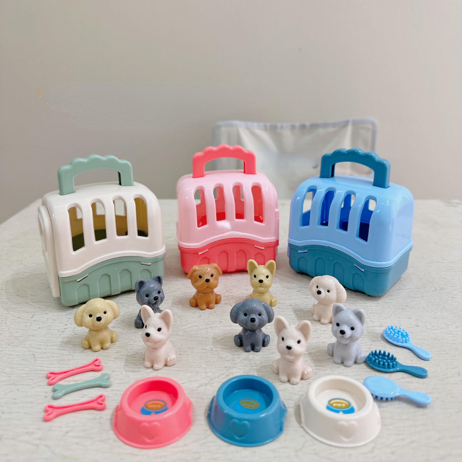 8pcs/set Pretend Play Pet Hous - đánh giá và giá Kids Toys Dog