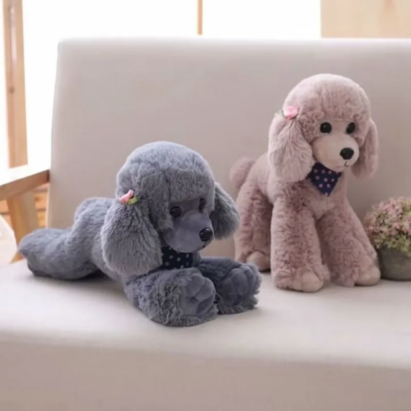 Cute poodle, simulation dog ha - đánh giá và giá Kids Toys Dog