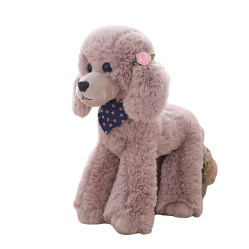 Cute poodle, simulation dog ha - đánh giá và giá Kids Toys Dog