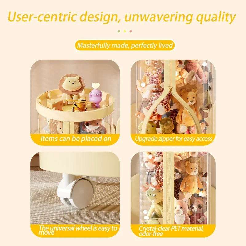 Transparent Doll Storage Box P - đánh giá và giá Kids Zipper Toys