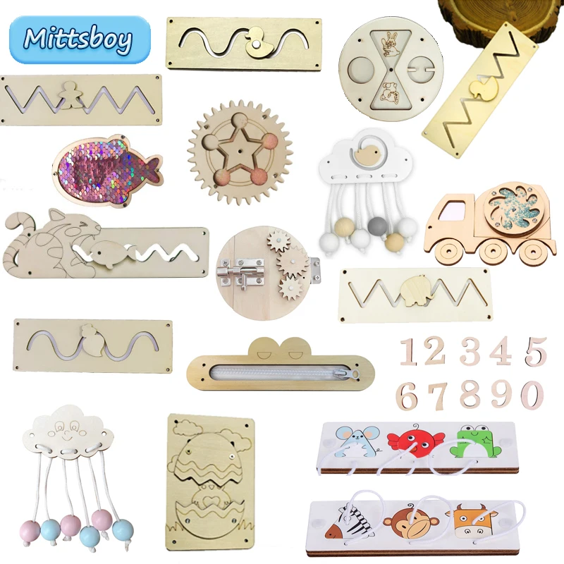 DIY Busy Board Montessori Educ - đánh giá và giá Kids Zipper Toys