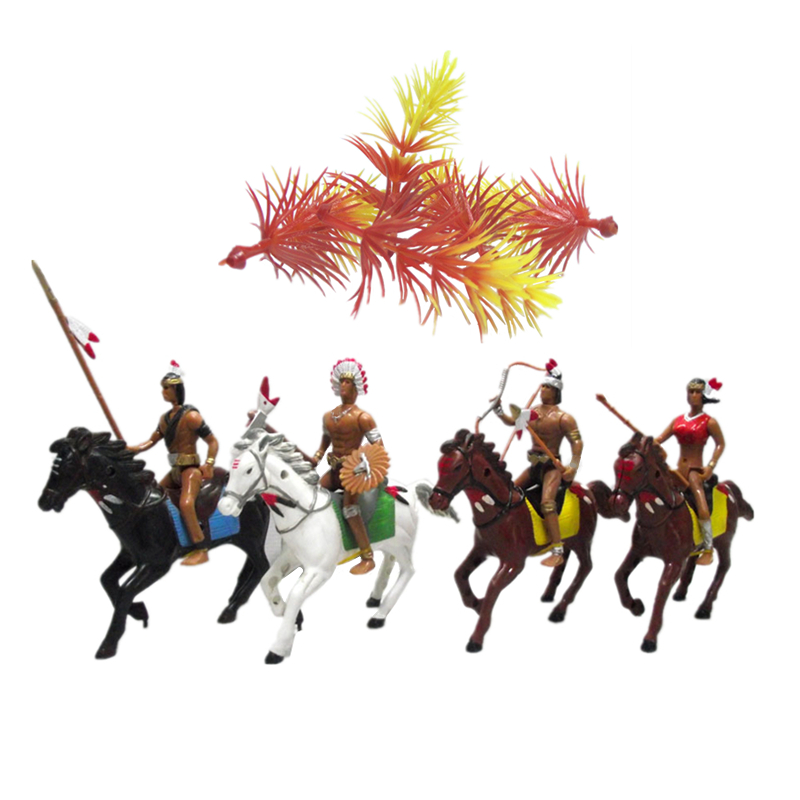 12pcs Large Indians Horse Tree - đánh giá và giá Kids Toys Horse