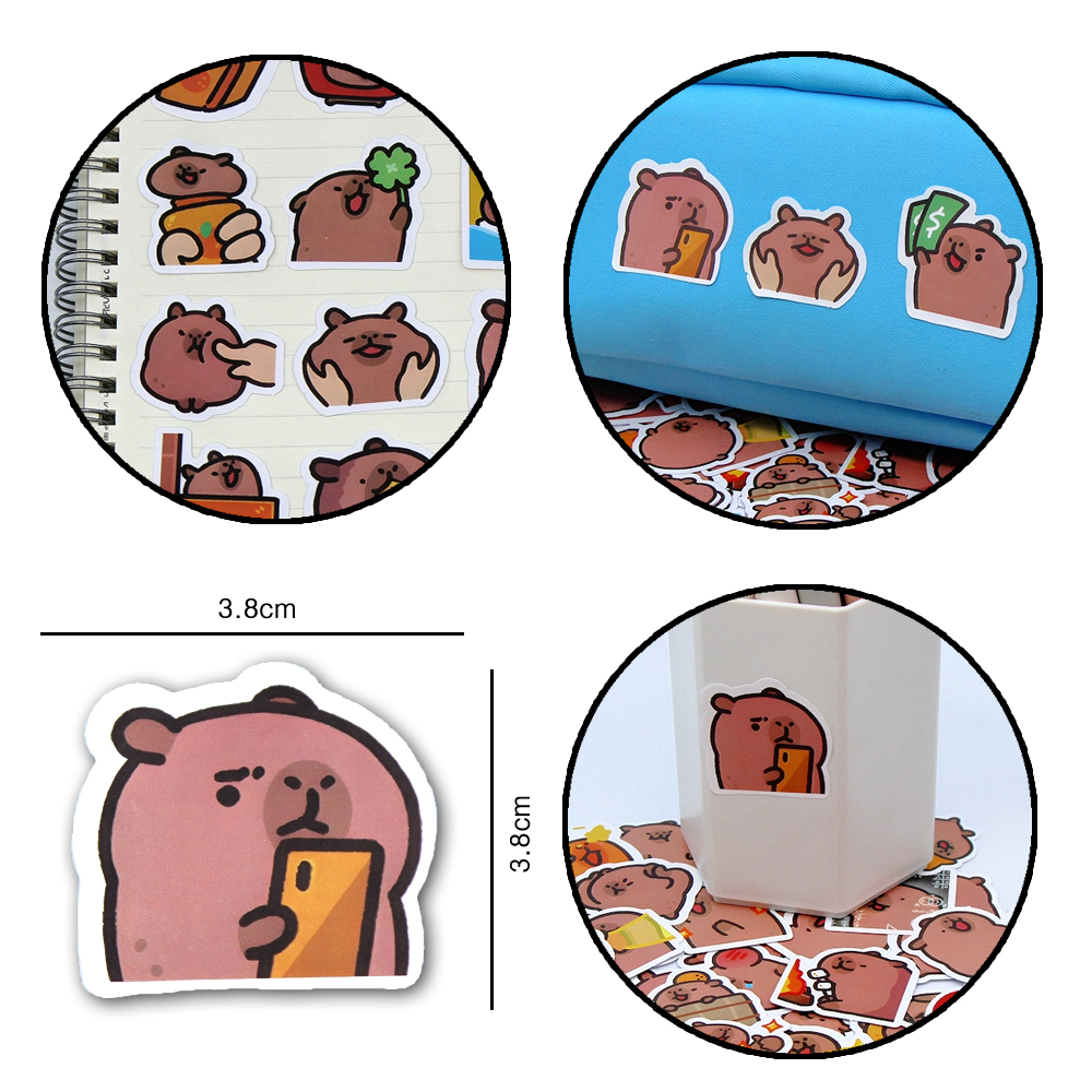 10/50/100pcs Capybaras Sticker - đánh giá và giá Kids Toys 10 Year Old