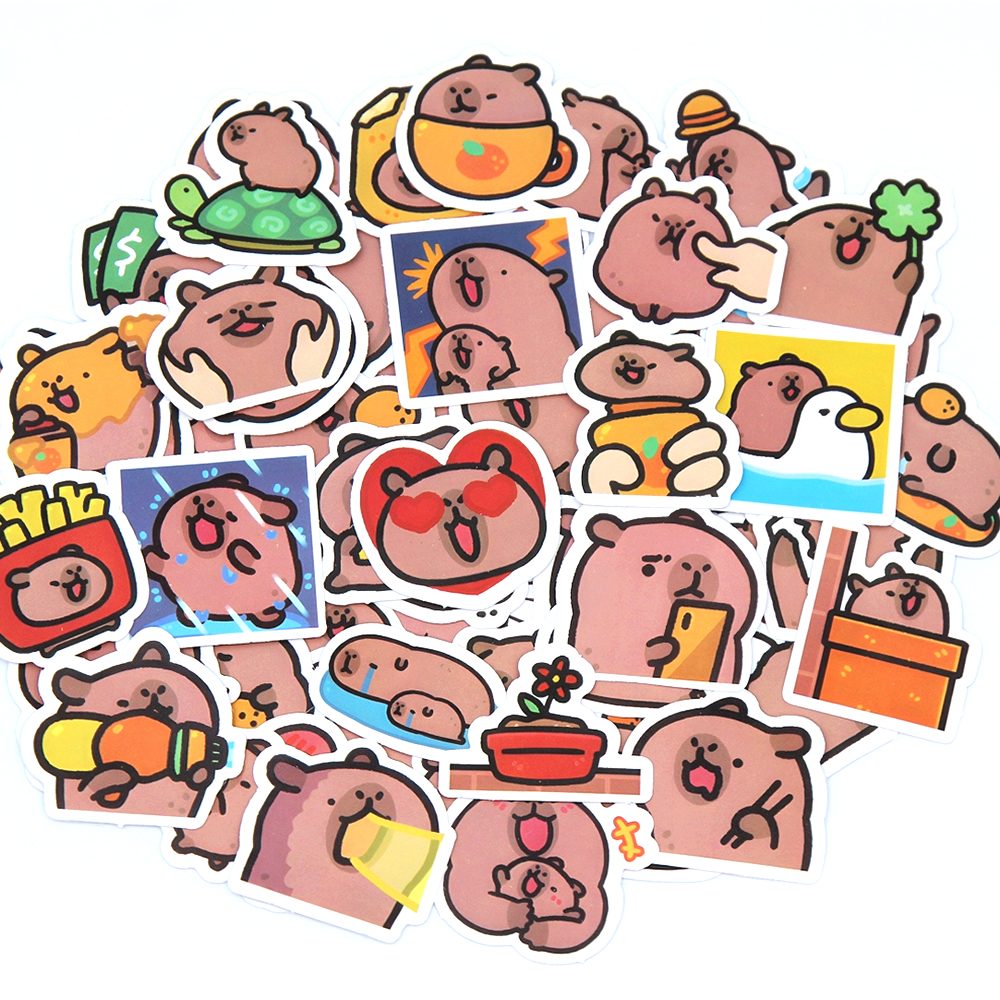 10/50/100pcs Capybaras Sticker - đánh giá và giá Kids Toys 10 Year Old
