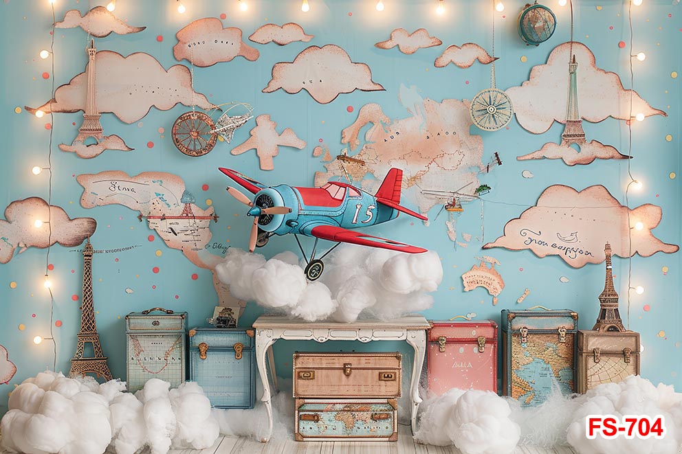 Birthday Backdrop Wooden Toy A - đánh giá và giá Toys Background For Kids
