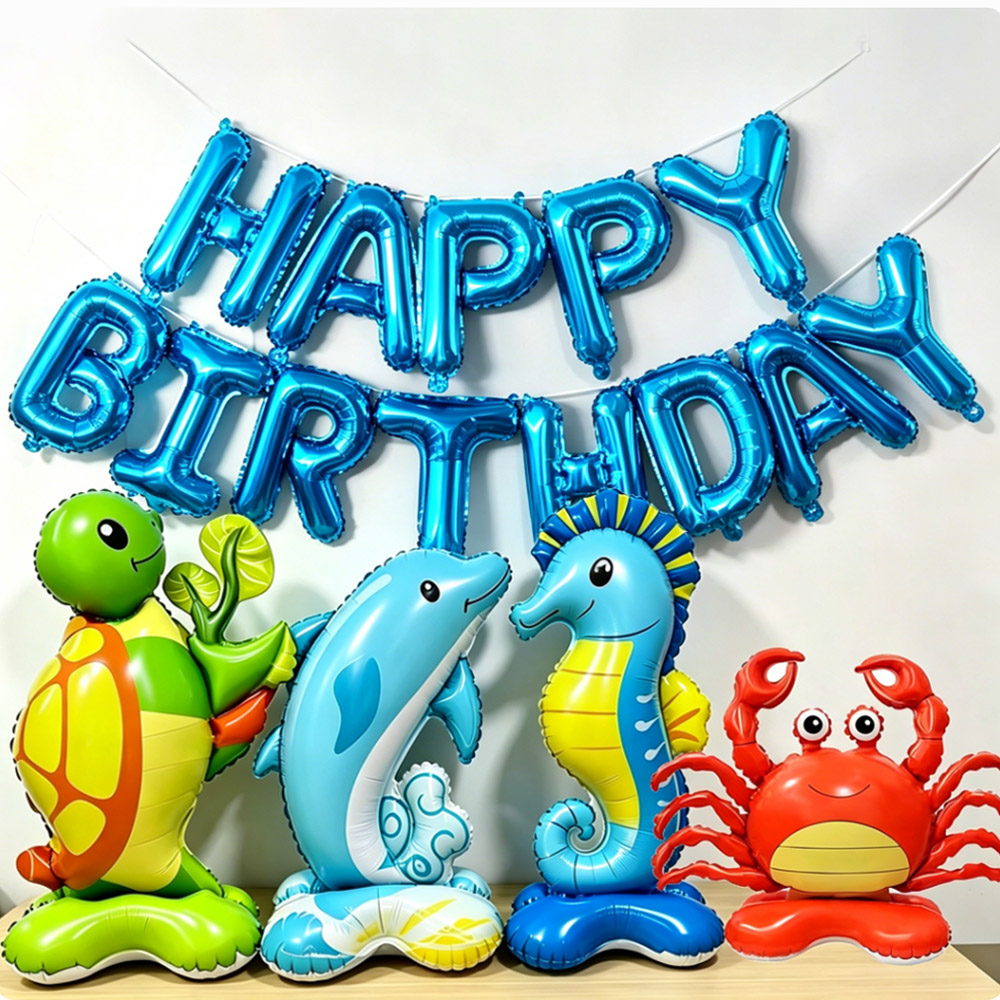 Ocean Animal Standing Foil Bal - đánh giá và giá Water Balloon Set