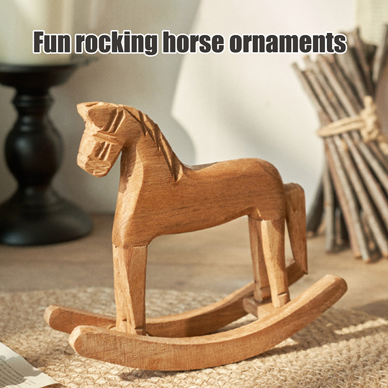 1Pcs Wooden Crafts Rocking Hor - đánh giá và giá Kids Toys Horse