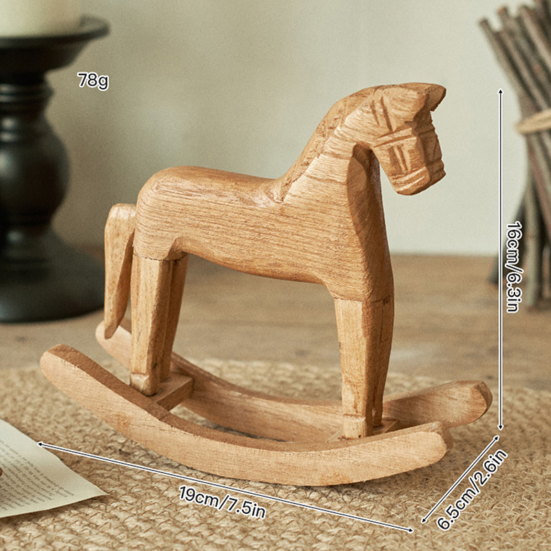 1Pcs Wooden Crafts Rocking Hor - đánh giá và giá Kids Toys Horse