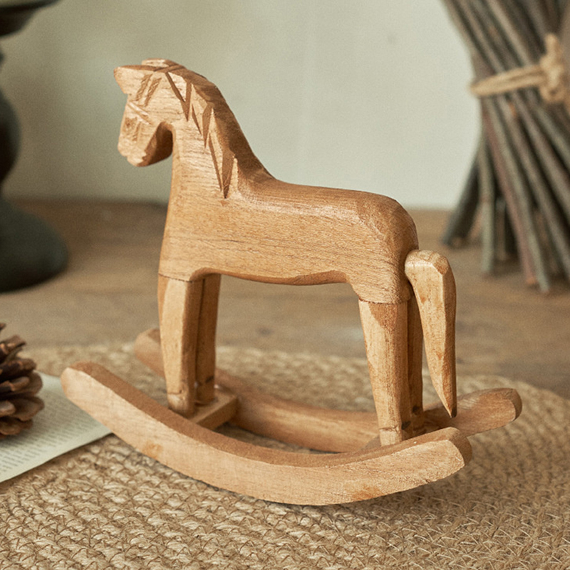 1Pcs Wooden Crafts Rocking Hor - đánh giá và giá Kids Toys Horse