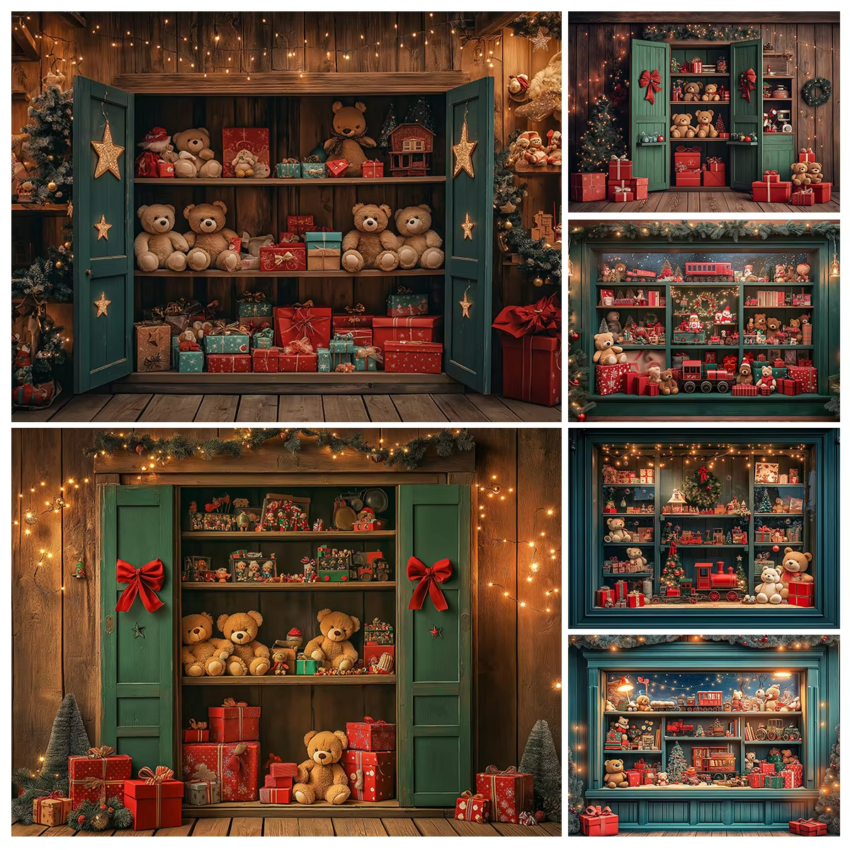 Christmas Toy Shop Photography - đánh giá và giá Toys Background For Kids