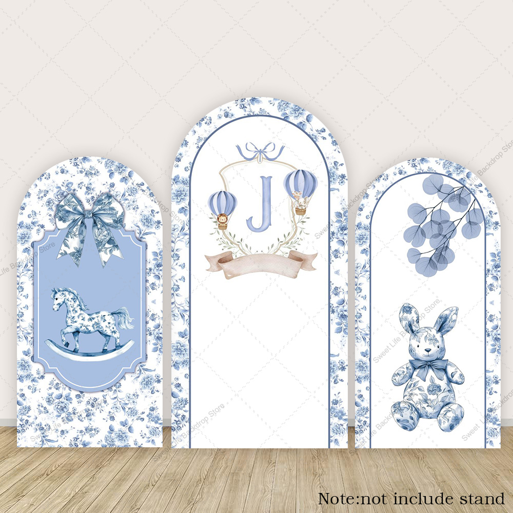 Blue Green Floral Bow Arch Bac - đánh giá và giá Toys Background For Kids