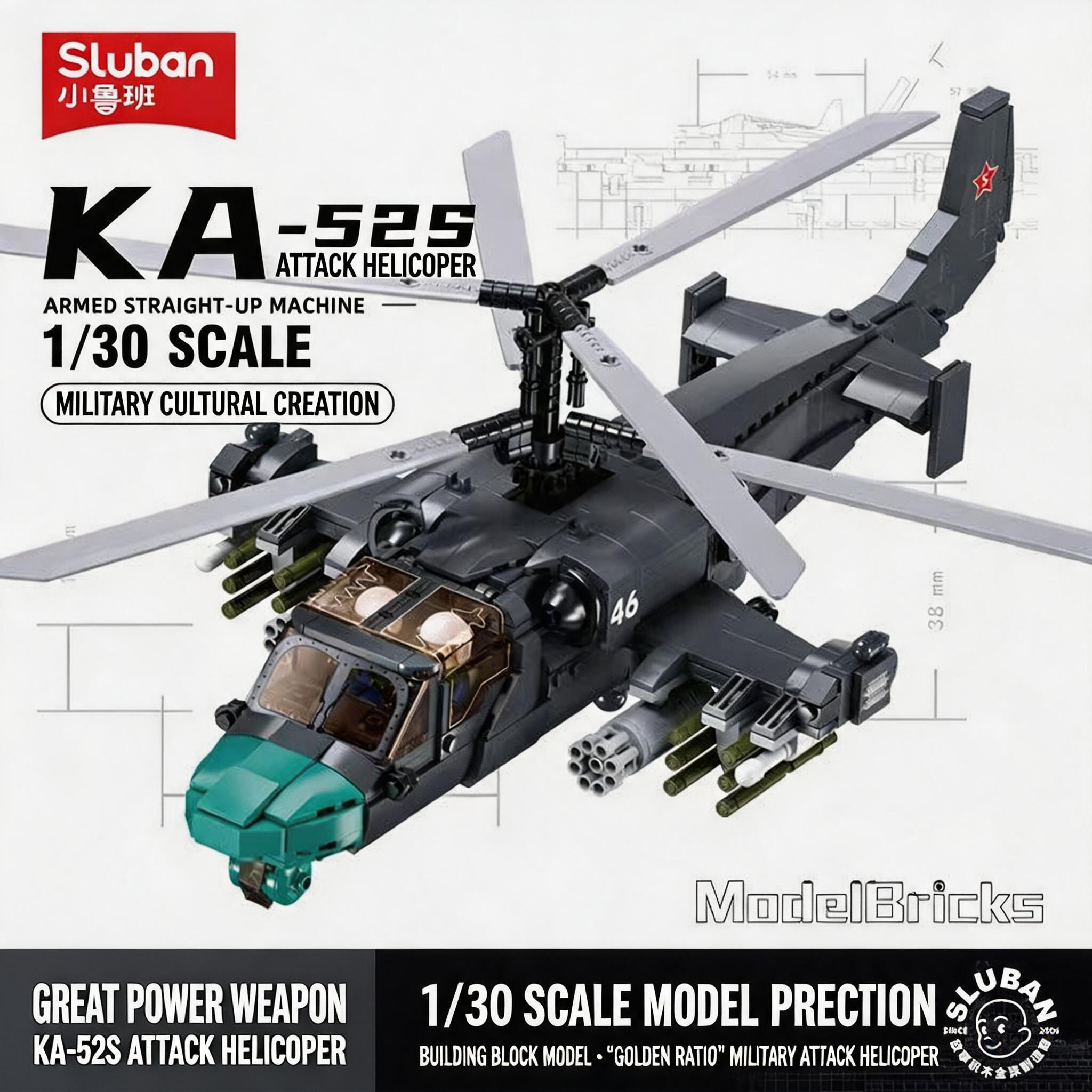 Sluban Military Building Block - đánh giá và giá Kids Toys Helicopter