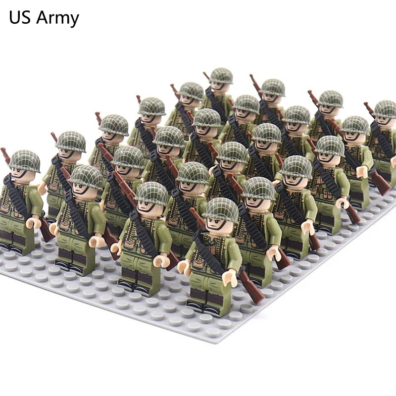 World War II military soldier  - đánh giá và giá Lego Building Blocks