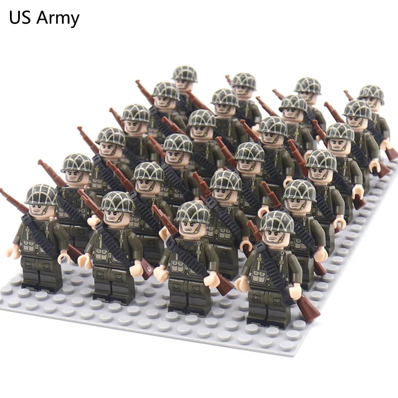 World War II military soldier  - đánh giá và giá Lego Building Blocks