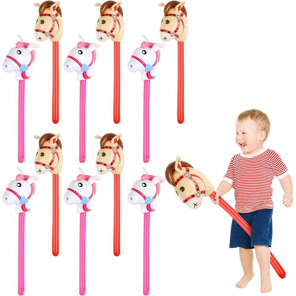 2Pcs Horse Head Stick Balloon  - đánh giá và giá Kids Toys Horse