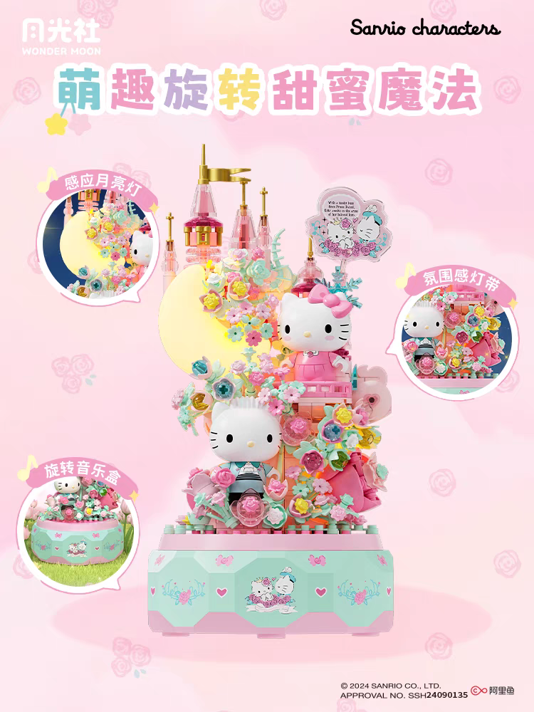 Sanrio Hello Kitty Gemini DIY  - đánh giá và giá Lego Building Blocks