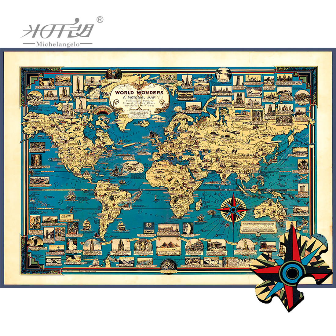Michelangelo Wooden Jigsaw Puz - đánh giá và giá Kids Toys Under 1000