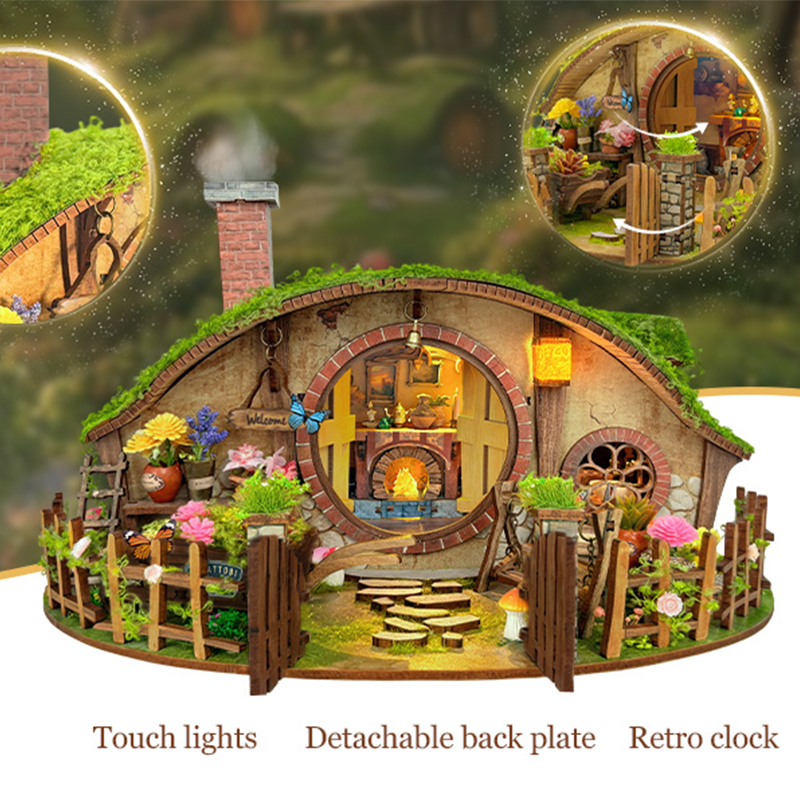 Wooden DIY Magic Ring Dollhous - đánh giá và giá Kids Toys 10 Year Old