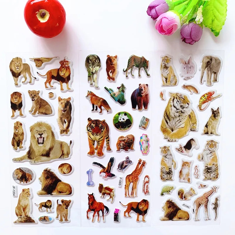 10 Sheets 3D Puffy Foam Animal - đánh giá và giá Kids Toys 10 Year Old