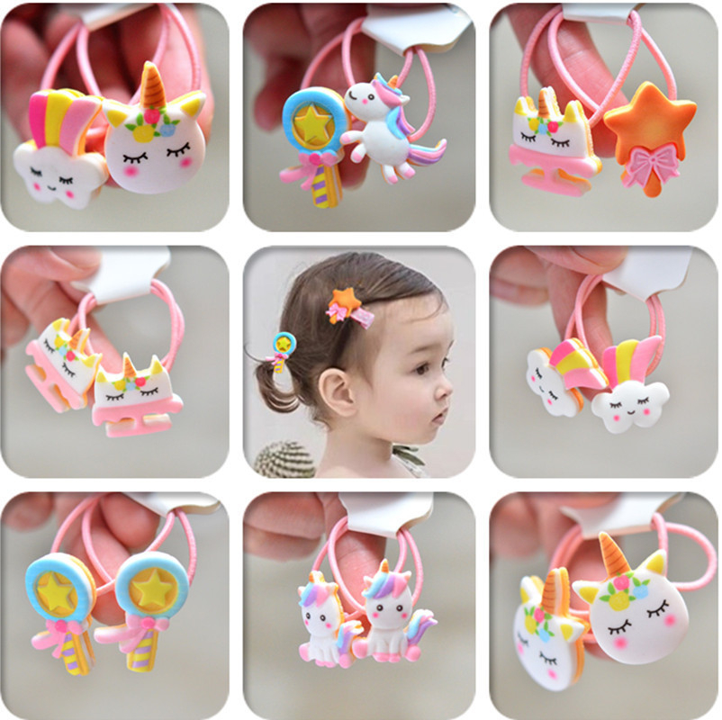 2PCS Cartoon Cute Rainbow Whit - đánh giá và giá Kids Toys Horse