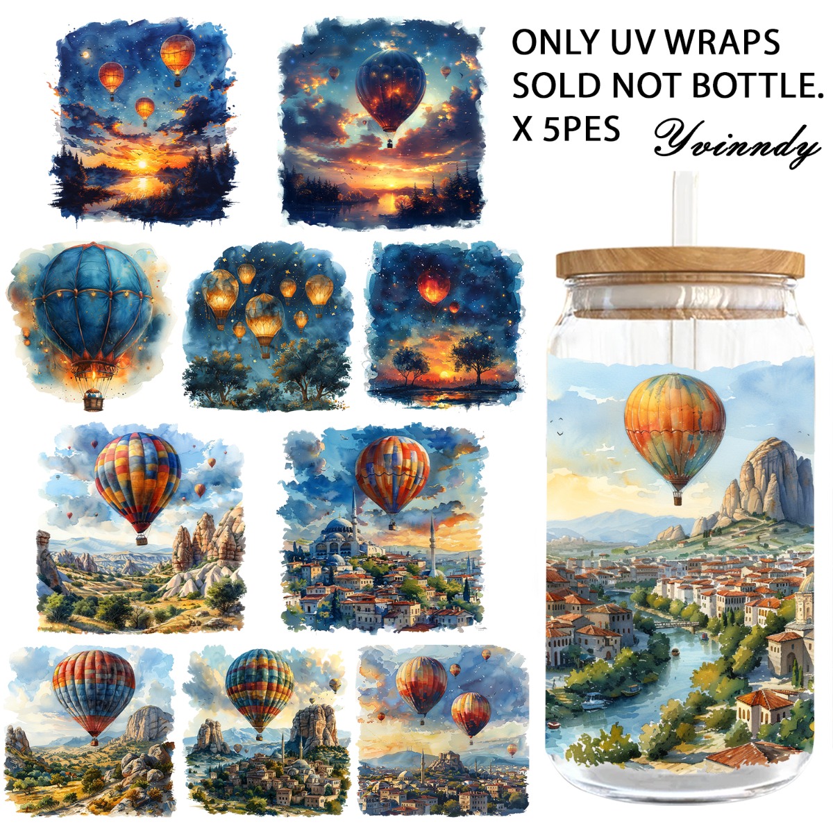 5PCS/Set Of 16OZ UV DTF DIY Tr - đánh giá và giá Water Balloon Set