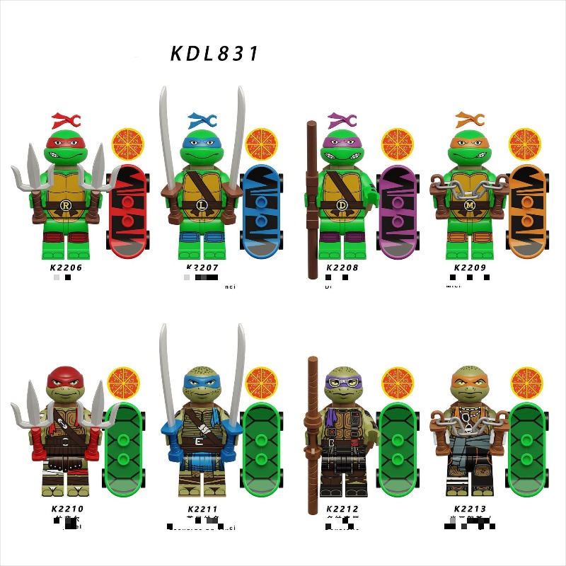 KDL831 cartoon series Teenage  - đánh giá và giá Lego Building Blocks
