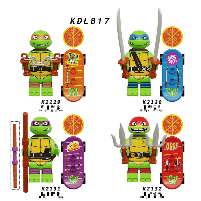 KDL831 cartoon series Teenage  - đánh giá và giá Lego Building Blocks