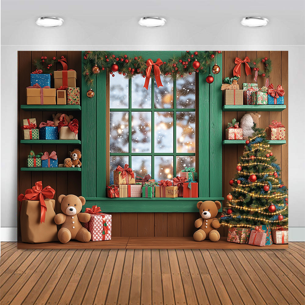 Christmas Windows Toy Bear Pho - đánh giá và giá Toys Background For Kids