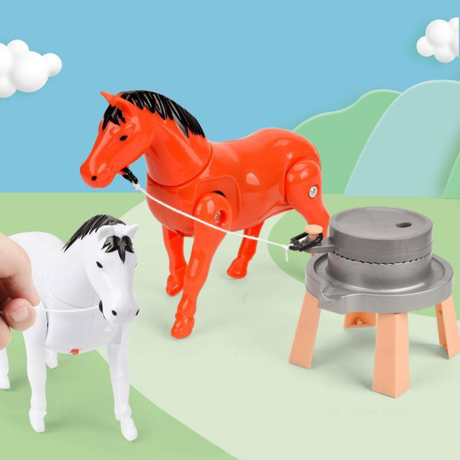 Mill Grinding Horse Toy Educat - đánh giá và giá Kids Toys Horse