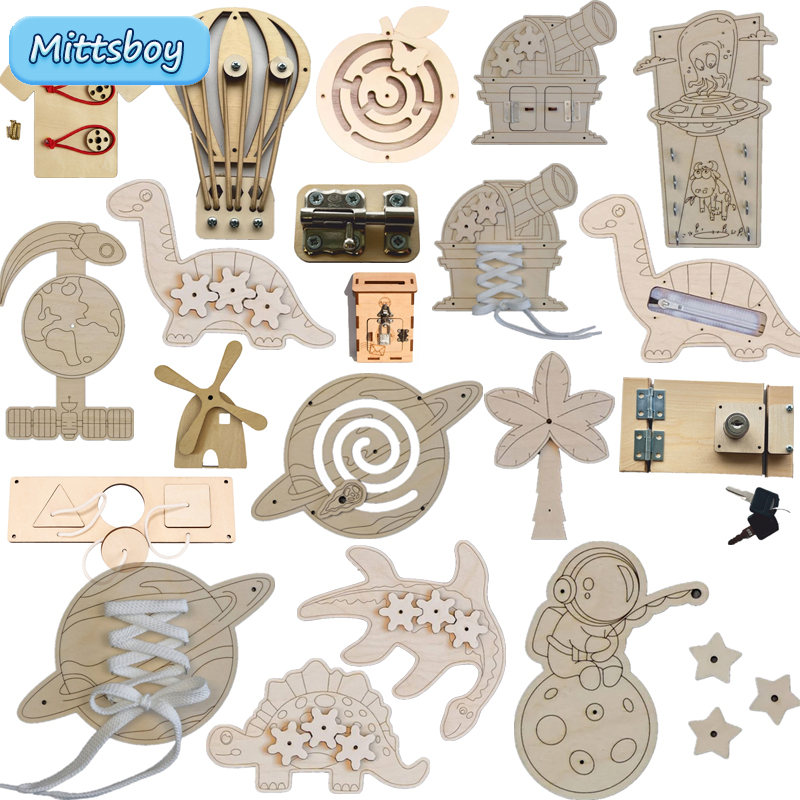 Montessori Busy Board Accessor - đánh giá và giá Kids Zipper Toys