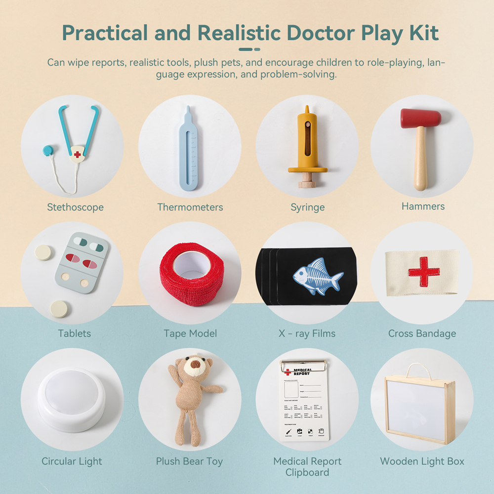 Pretend Play Doctor Kit for Ki - đánh giá và giá Kids Xray Toys